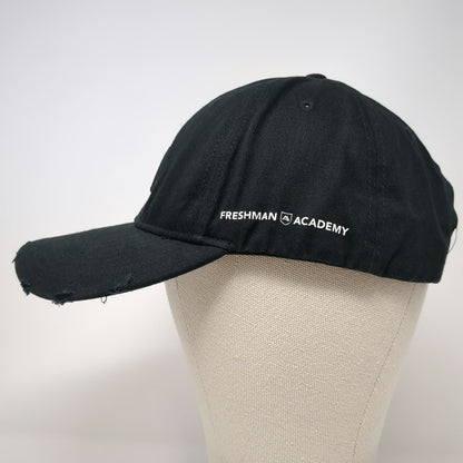 Academy Mortgage Snapback Hat Black One Size Distressed American Flag Underbrim