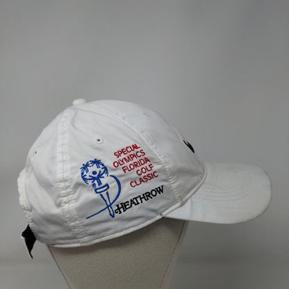 Nike Golf Strapback Hat White OSFM Special Olympics Florida Heathrow