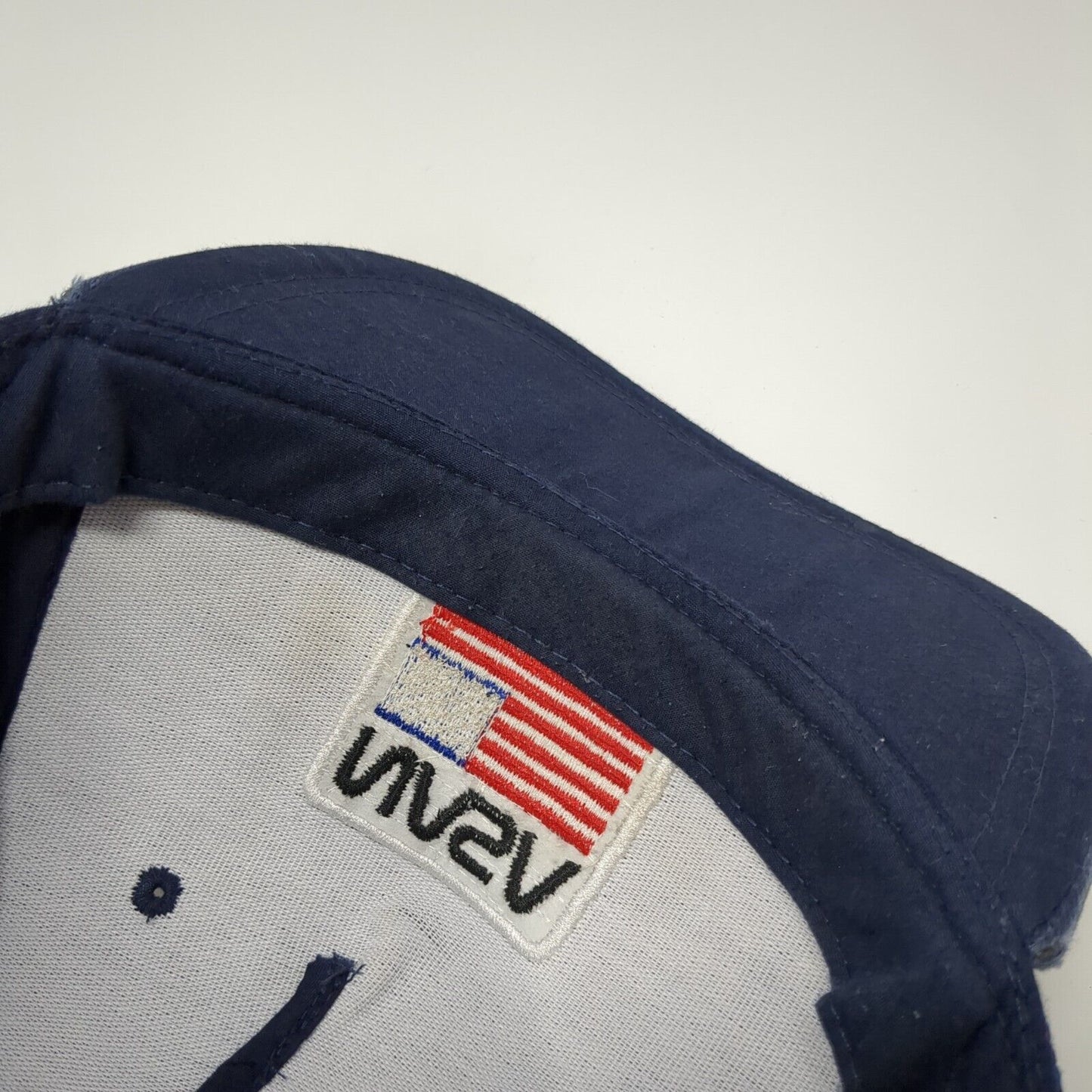 NASA USA Flag Snapback Mesh Back Trucker Hat Blue One Size Adjustable