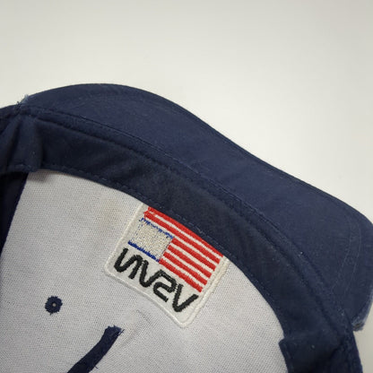 NASA USA Flag Snapback Mesh Back Trucker Hat Blue One Size Adjustable