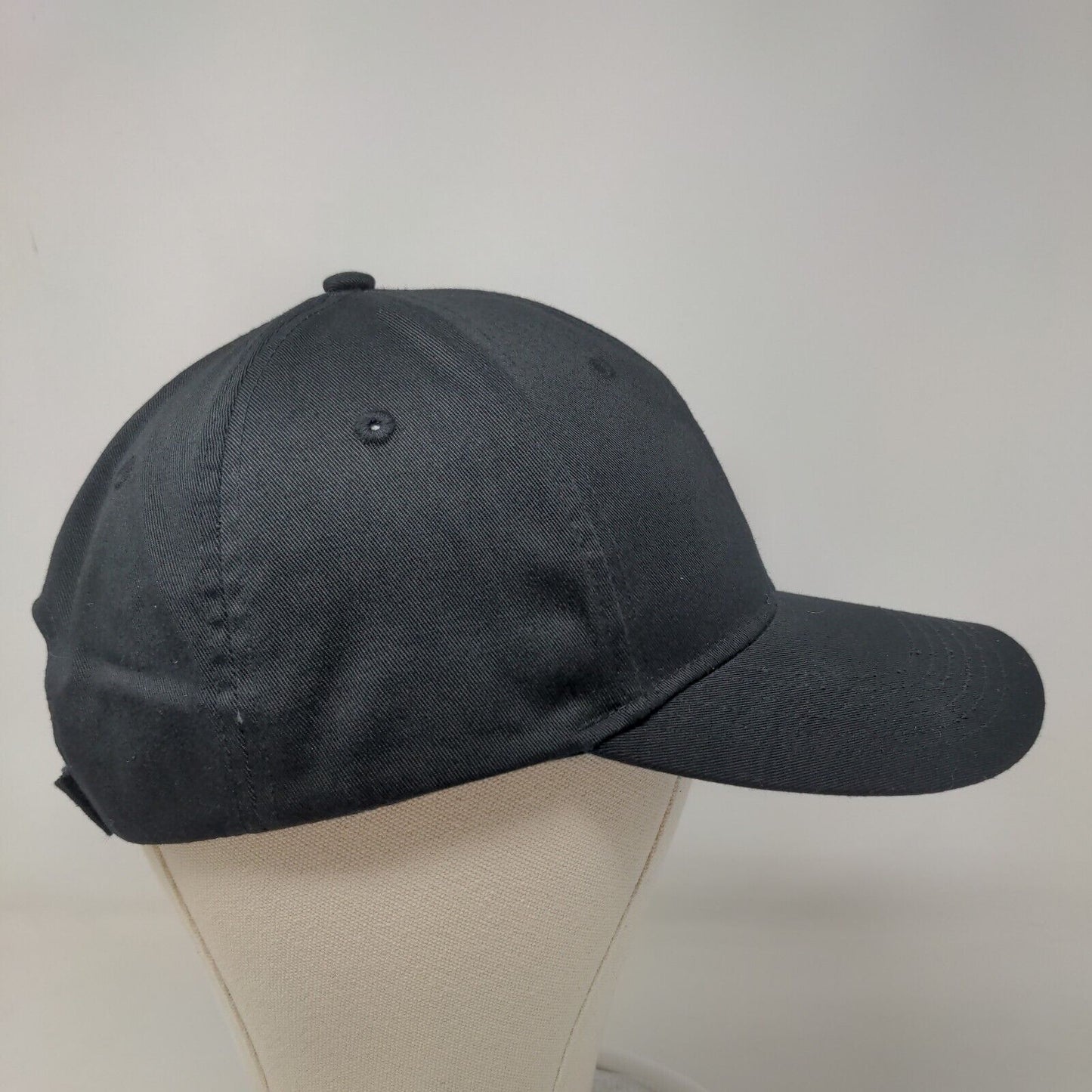 Focus Men's Strapback Hat Black Embroidered Logo Polyester Blend Adjustable