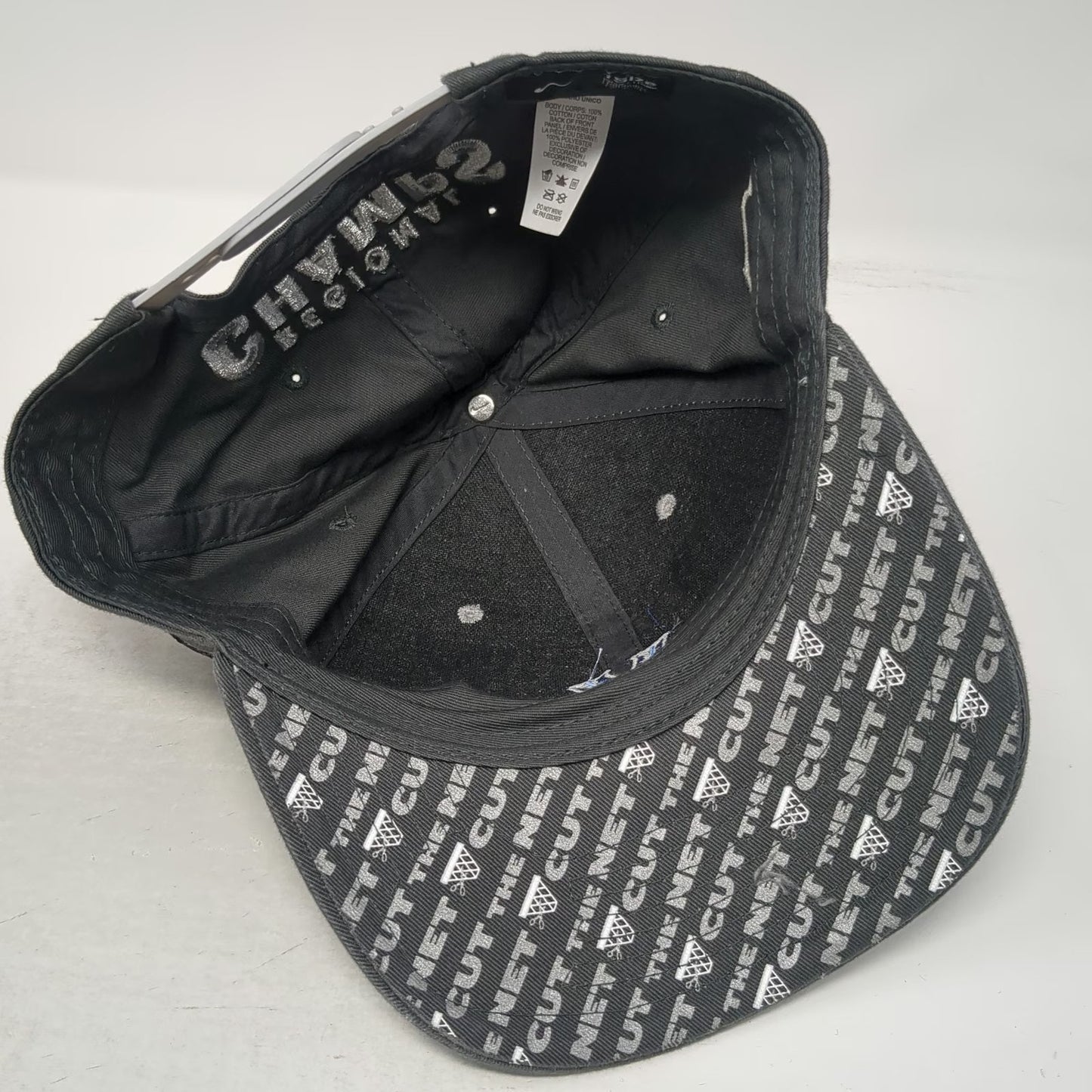 Nike Villanova NCAA Snapback Gray Black Hat One Size 2022 Final Four Champs