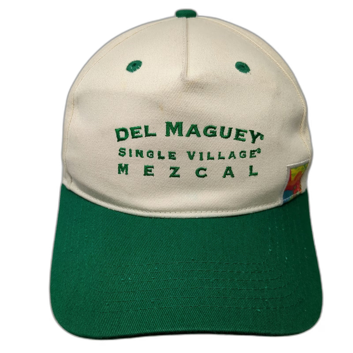 Del Maguey Single Village Mezcal 5 Panel Hat Beige Green One Size Slideback Cap