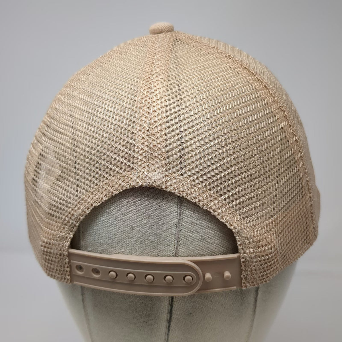 H&M Divided Trucker Hat Beige One Size Mesh Back Embroidered Butterfly Snapback