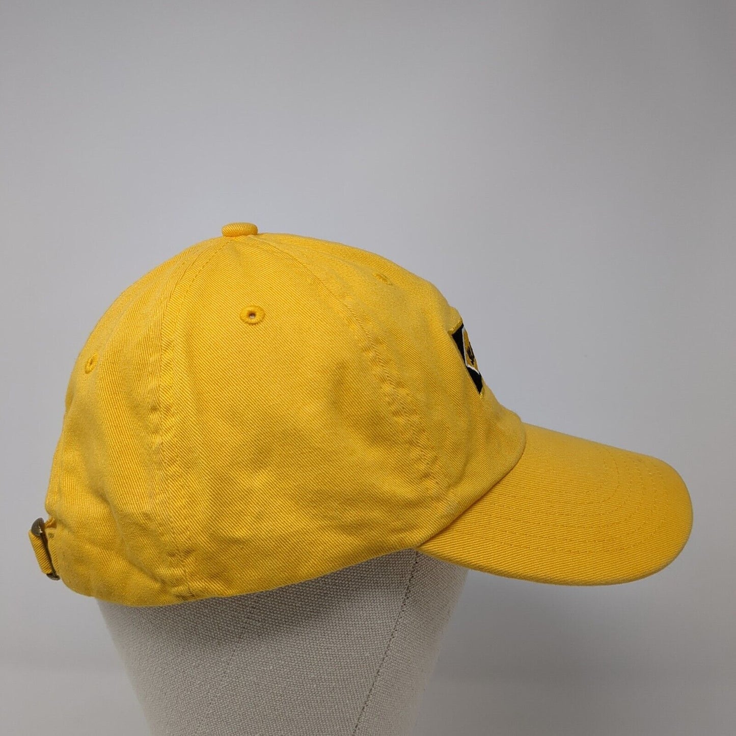 Slippery Slideback Hat Yellow One Size Adjustable Embroidered 6 Panel Cotton YRN