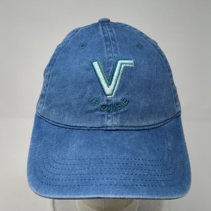 V Boise Slidebak Hat Blue One Size Adjustable Embroidered Denim 6 Panel Otto