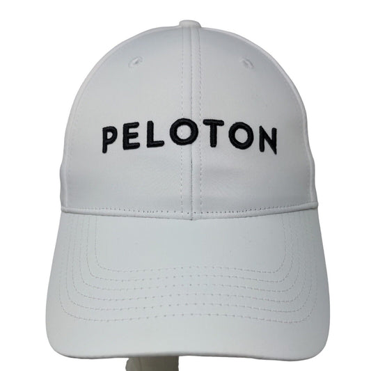 Peloton Men's Slideback Hat White Adjustable Polyester Embroidered Logo