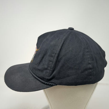 Lakota Designs 5 Panel Black One Size Hat Rope Native American Skull Made in USA