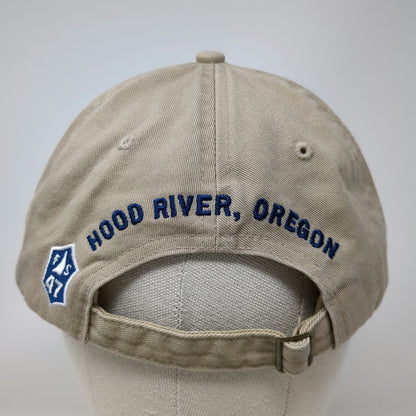'47 Baseball Cap Beige Blue White One Size Full Sail Brewing Hood River Oregon