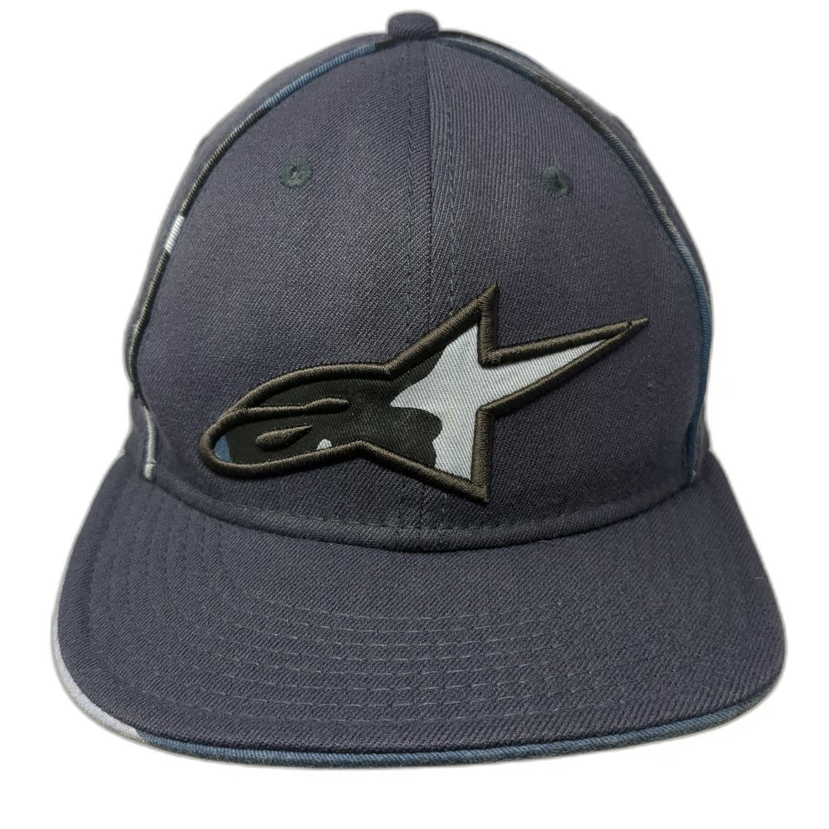 Alpinestars Baseball Cap Gray M Camo Under Brim Stretch Fit Embroidered Logo hat