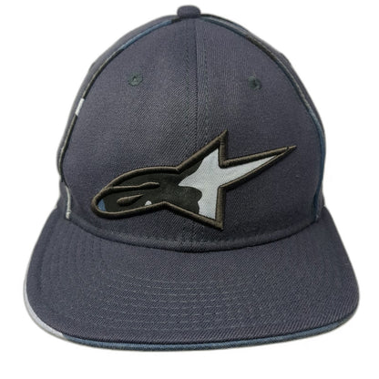 Alpinestars Baseball Cap Gray M Camo Under Brim Stretch Fit Embroidered Logo hat