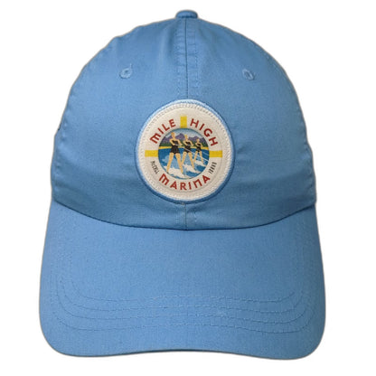 ahead Baseball Cap Blue One Size Mile High Marina McCall Idaho Cotton Hat Patch