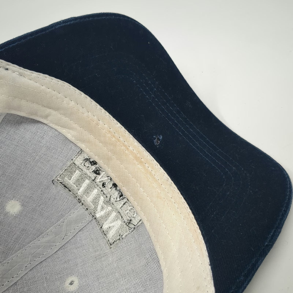 Cap America Titan Rentals Baseball Hat Blue One Size Mesh Back Strapback Stripes