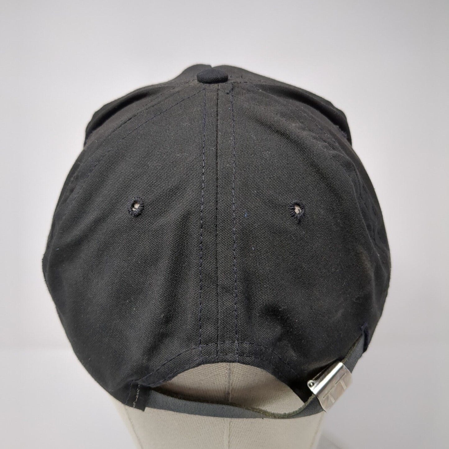 Blue Lakes Slideback Hat Black One Size Adjustable Embroidered Rope Town Talk