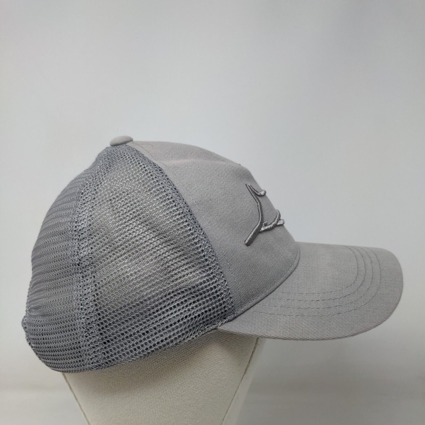 Marlin Snapback Mesh Back Trucker Hat Gray One Size Costa Del Mar 5 Panel