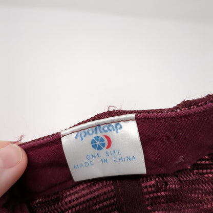 Centennial Tractor Snapback Trucker Hat Red OS Adjustable Mesh Back Sportcap