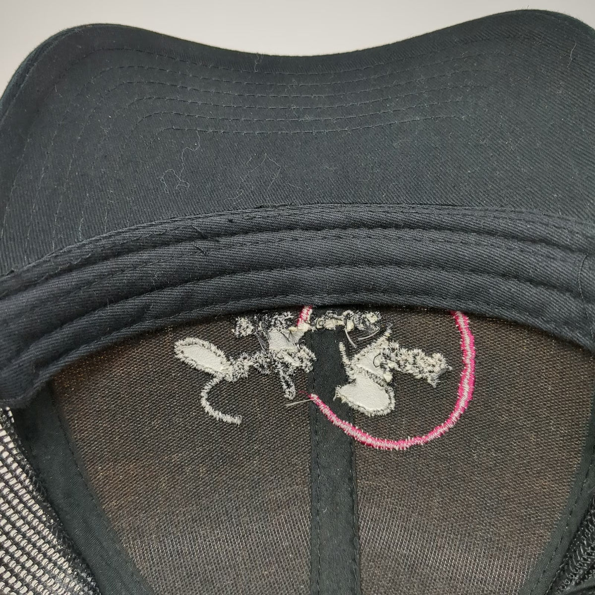 Otto Trucker Hat Black One Size Cork Front Mesh Snake River Wine Tours Logo