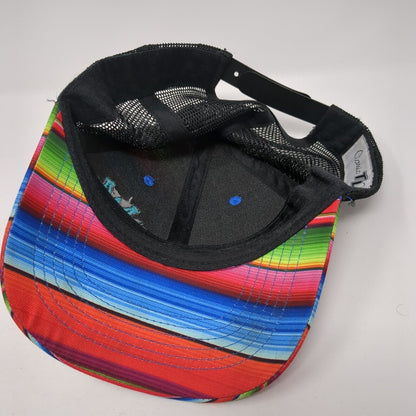 Classic TL Caps Snapback Trucker Hat Multi One Size Striped Mesh Back