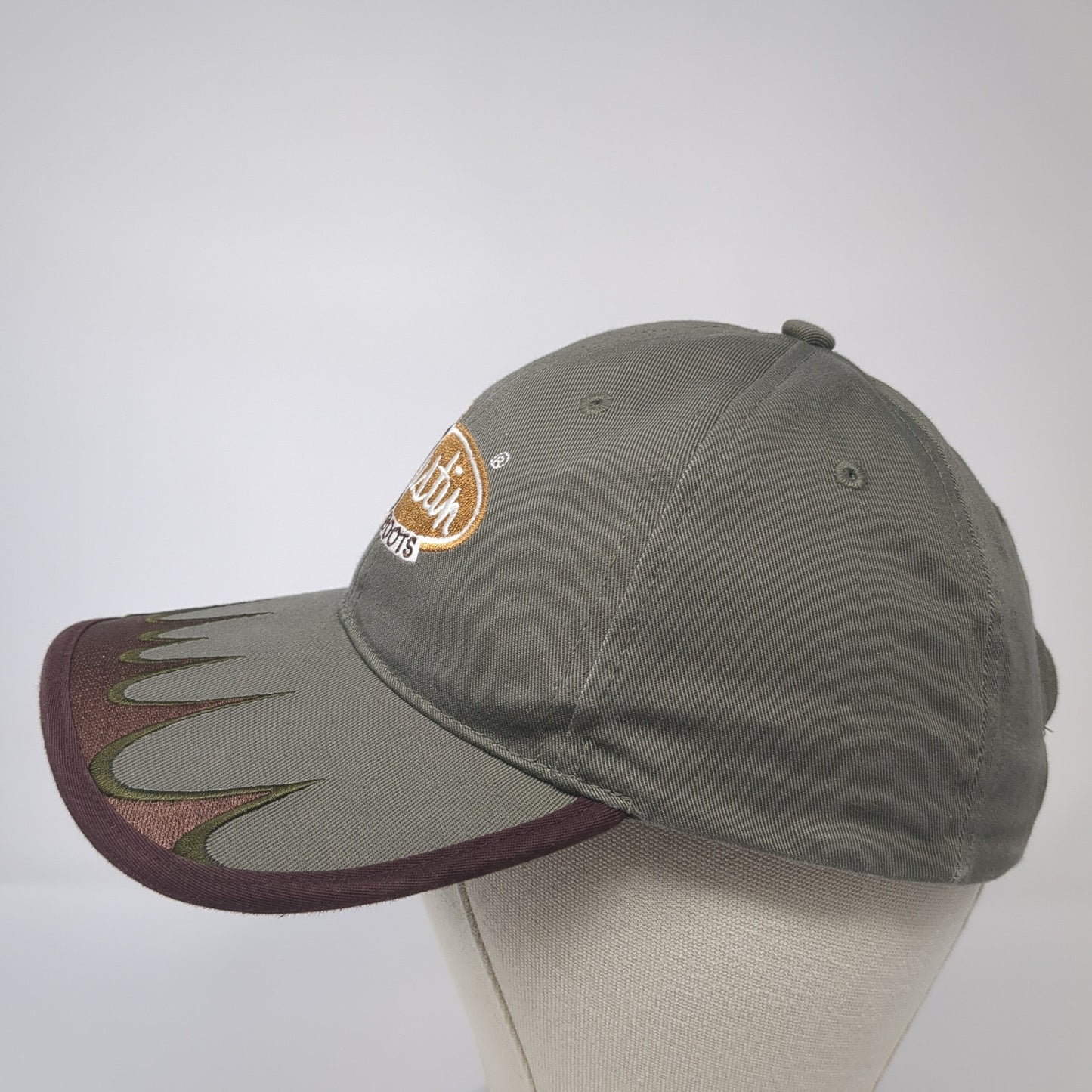 Justin Boots Strapback Hat Brown One Size Adjustable Embroidered Outdoor