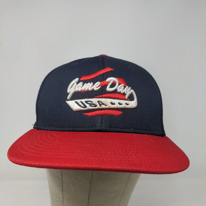 Richardson Men's Fitted Hat Blue Red Size XS-S PTS40 Disney Team Game Day USA