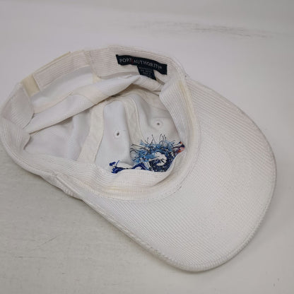 Port Authority Baseball Cap White One Size reGen Embroidered Logo Strapback hat
