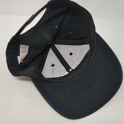 Canada Snapback Hat Black One Size Adjustable Embroidered Patriotic Cotton