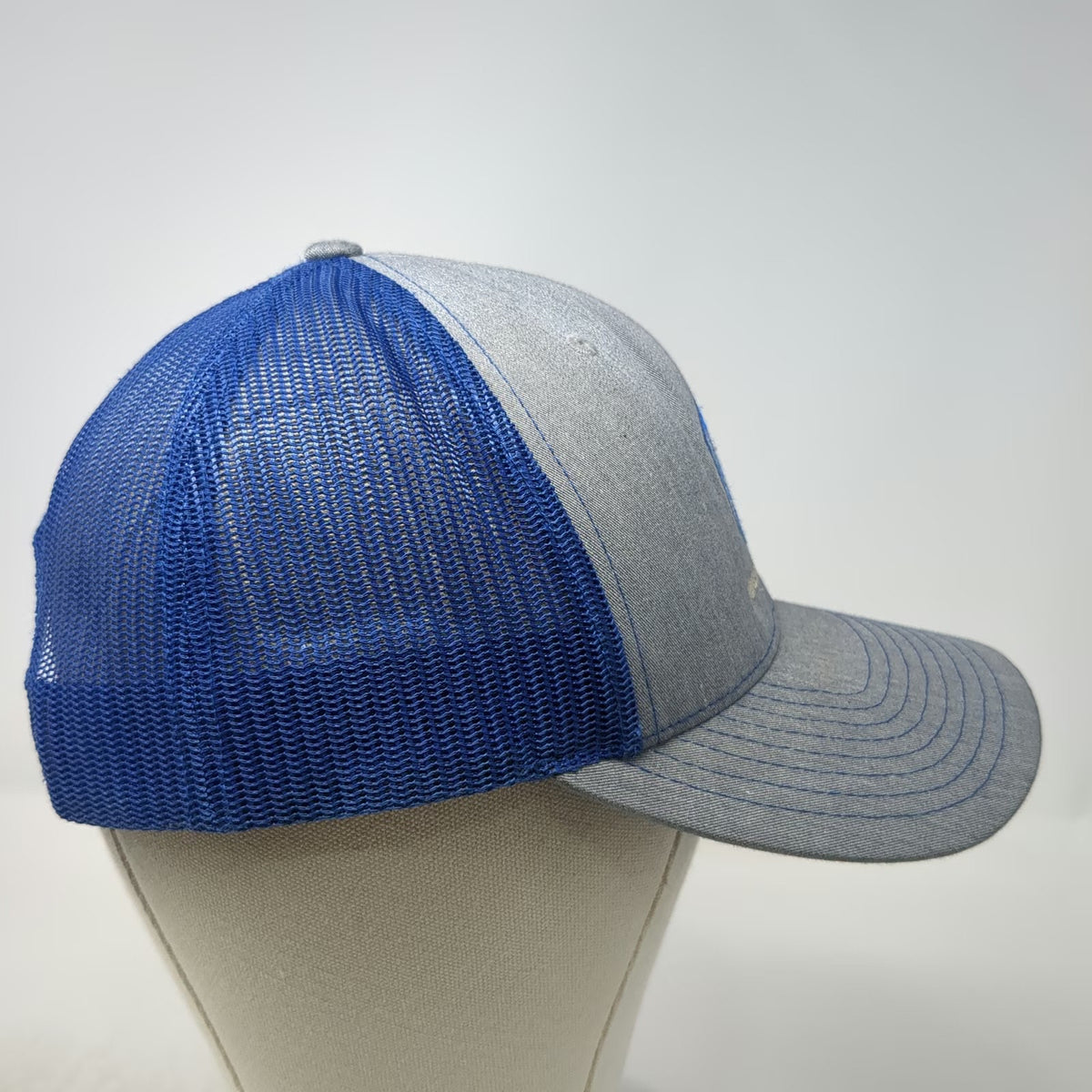Richardson 112 Trucker Hat Gray Blue One Size Avalanche Science Mesh Snapback