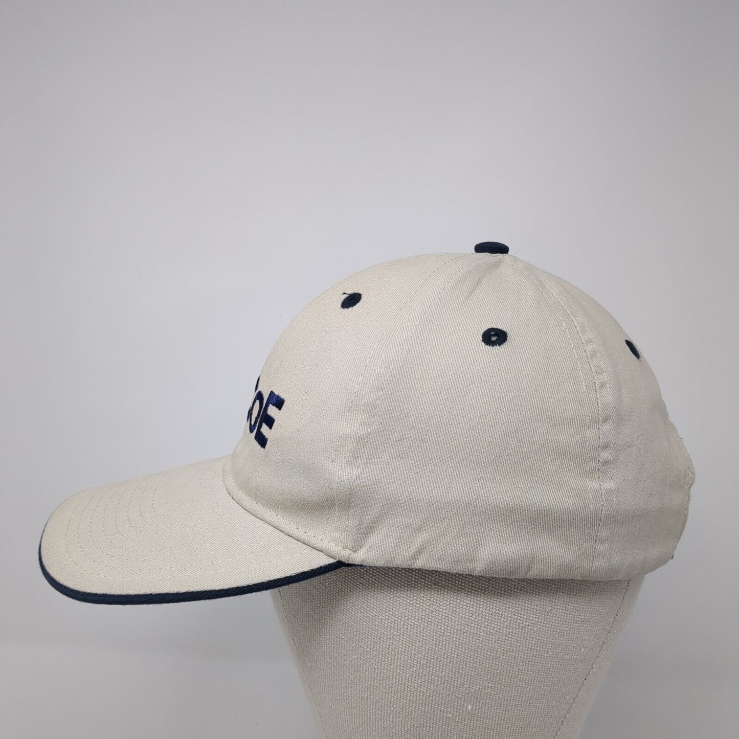 ECCoE Strapback Hat Beige One Size Adjustable Embroidered Hit Wear
