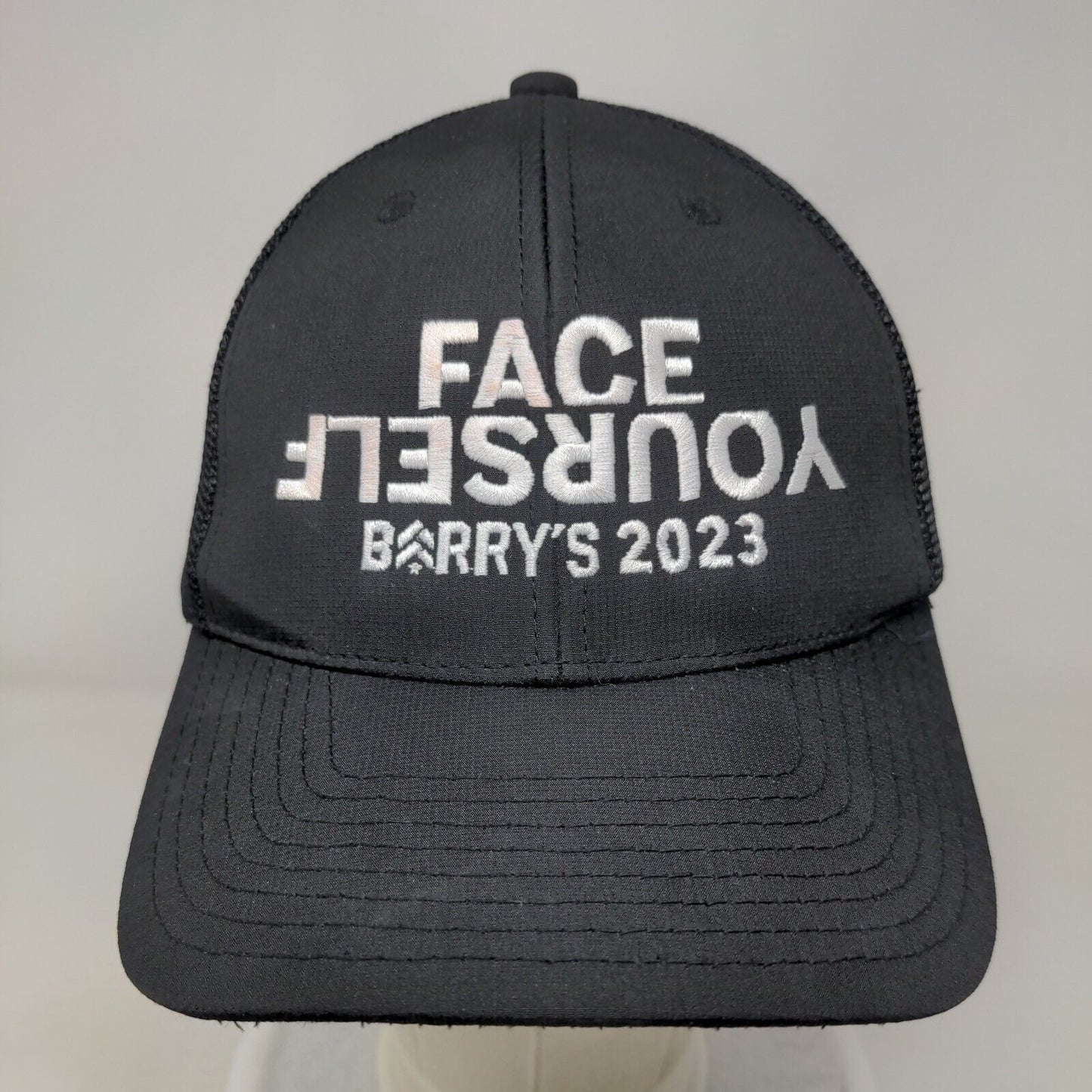 Face Yourself Barry's 2023 Snapback Mesh Back Trucker Hat Black Adult