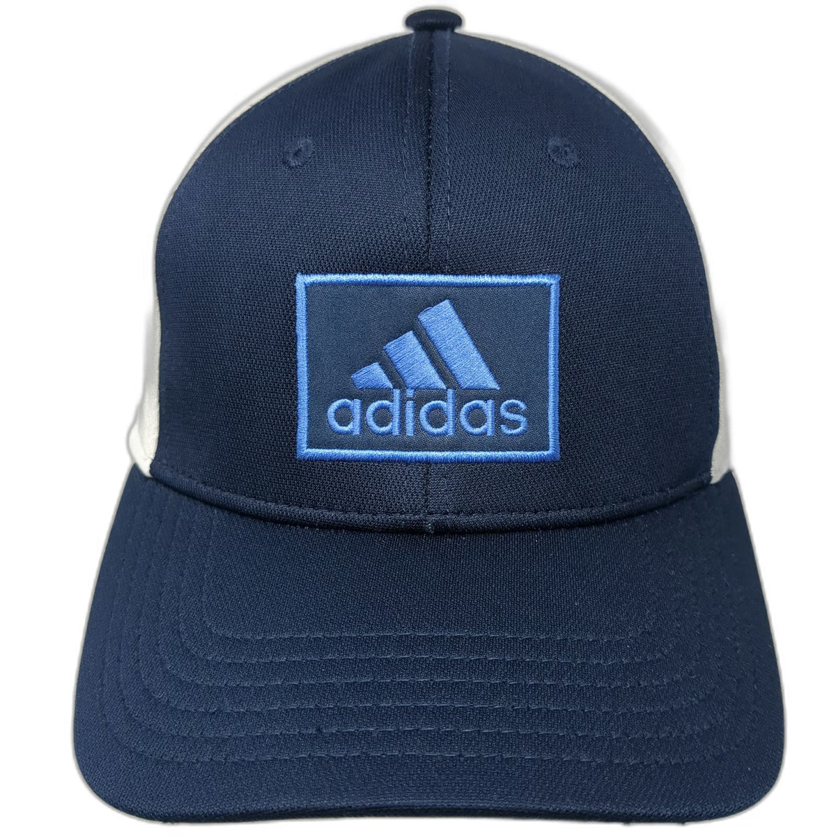 Adidas Baseball Cap Blue M Fairway Collection Aeroready Fitted Hat Golfing