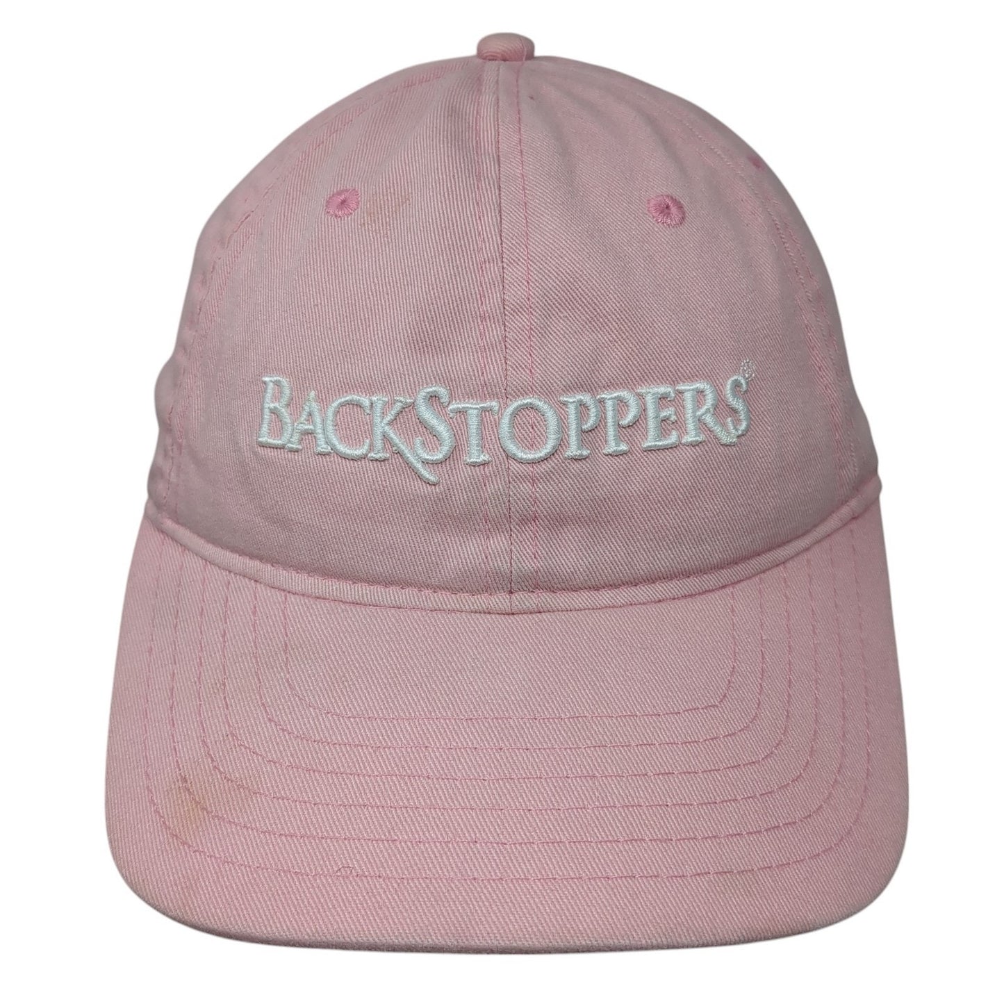 Backstoppers Since 1959 Strapback Hat Pink One Size Adjustable Fahrenheit
