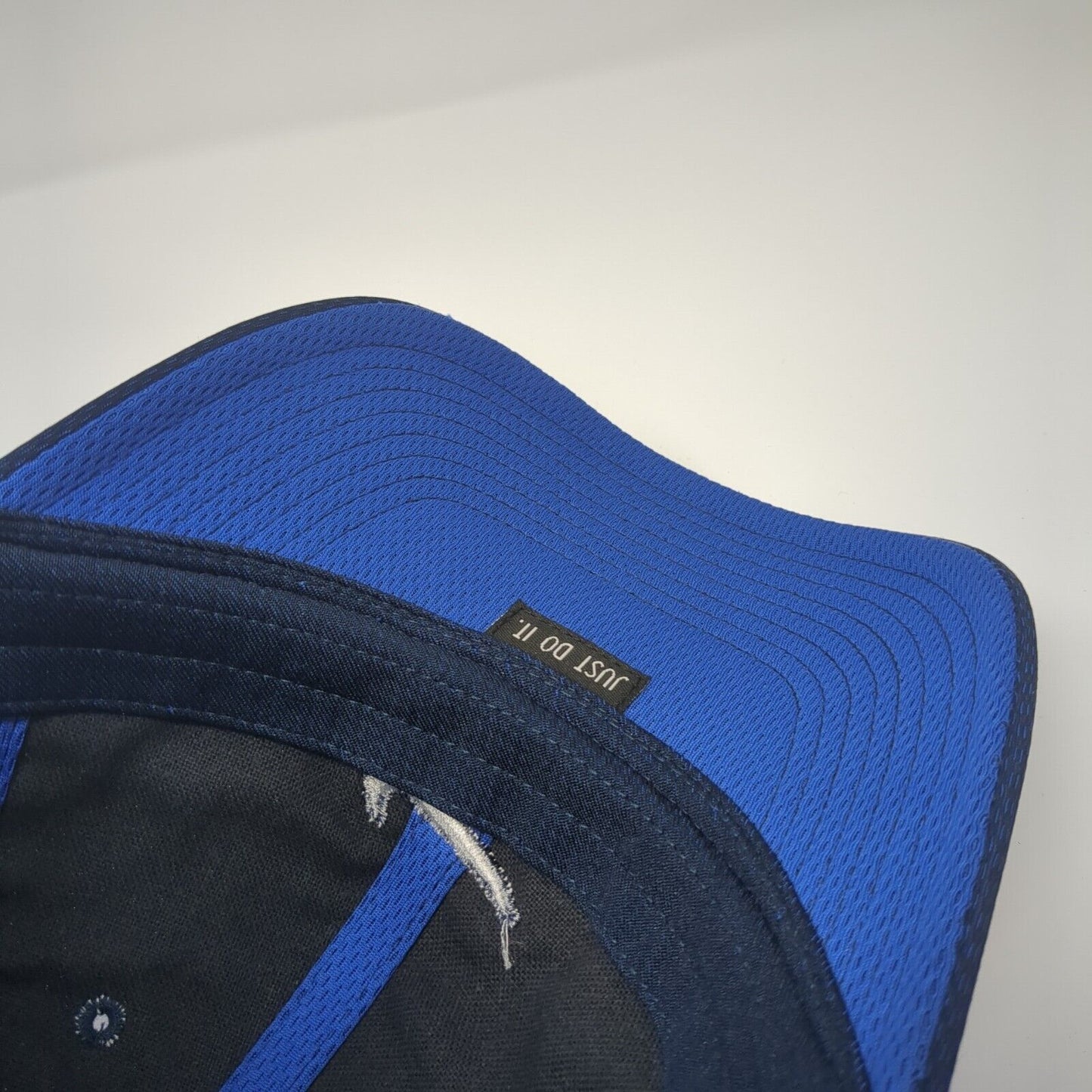 Nike Strapback Hat Blue One Size Adjustable Embroidered Just Do It Polyester