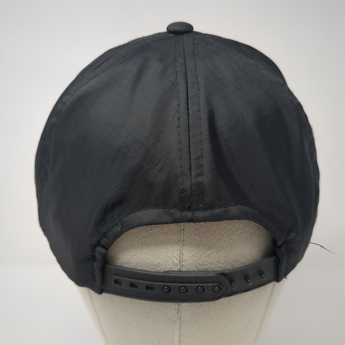 Unbranded Snapback Hat Black One Size Adjustable Lightweight 6 Panel Blank