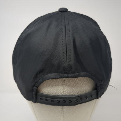 Unbranded Snapback Hat Black One Size Adjustable Lightweight 6 Panel Blank