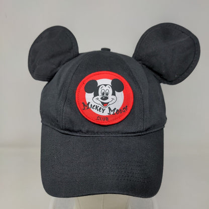 Mickey Mouse Ears Snapback Hat Black Adult Adjustable Patch Disney
