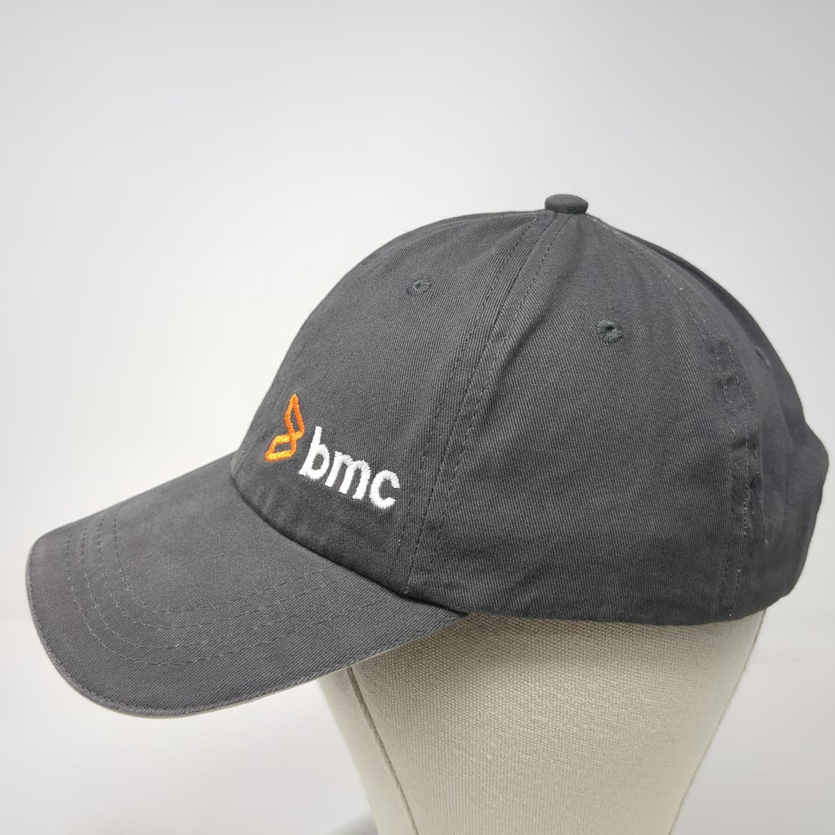 Cap America Baseball Cap Gray One Size BMC Logo Embroidered Cotton Strapback hat