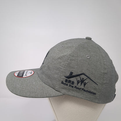 Imperial Strapback Baseball Cap Gray One Size Adjustable True Fit Embroidered