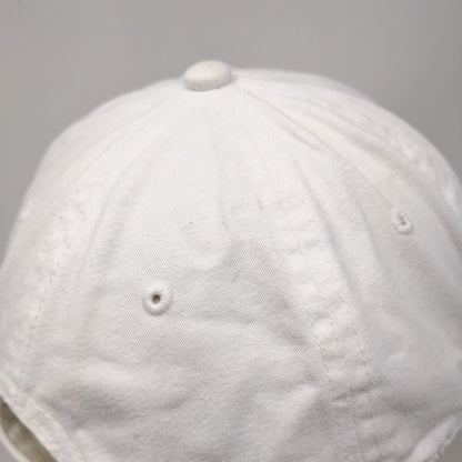 PINK Victoria's Secret Slideback Hat White OS Adjustable Embroidered Cotton