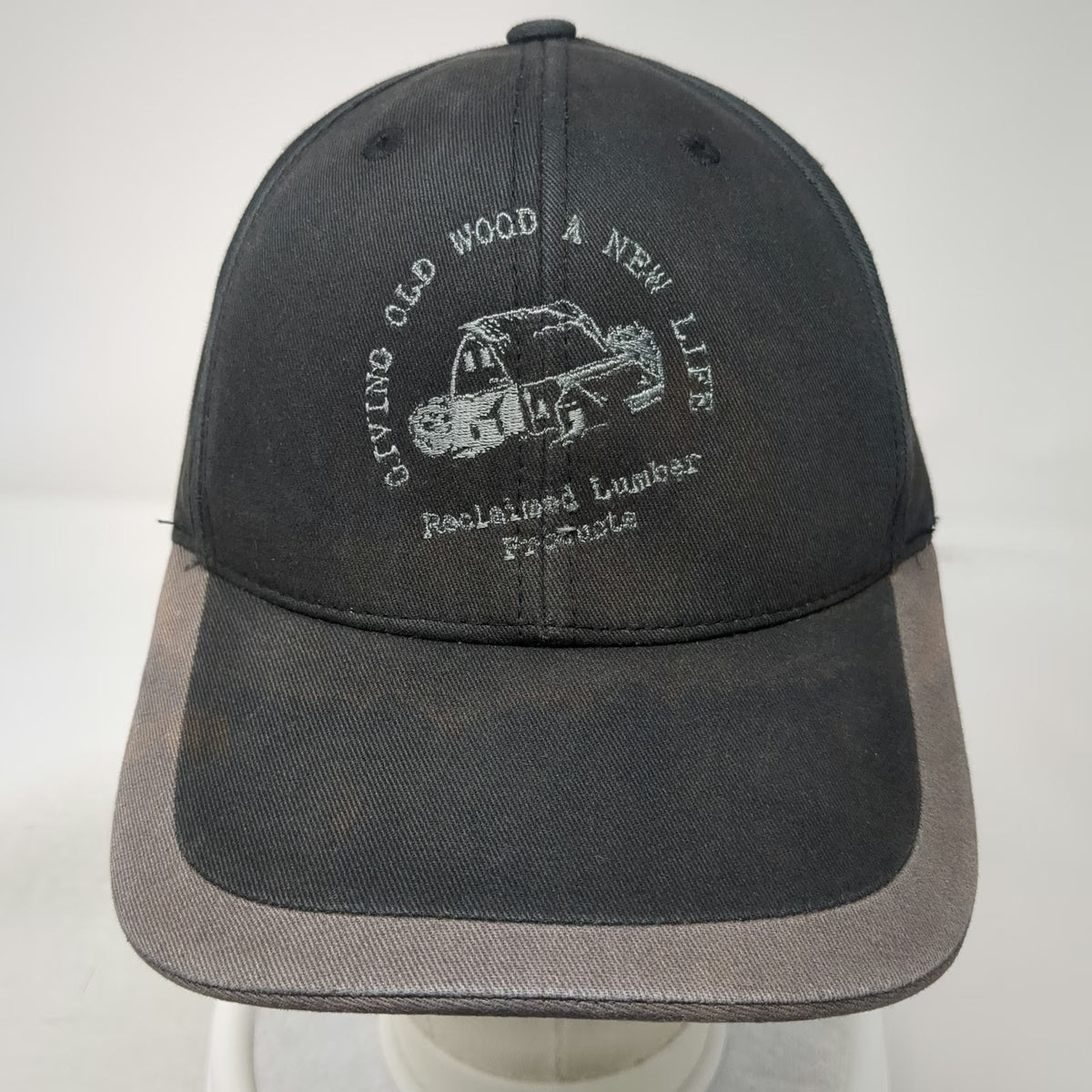 Port Authority Baseball Cap Black One Size Reclaimed Lumber Products Hat Cotton