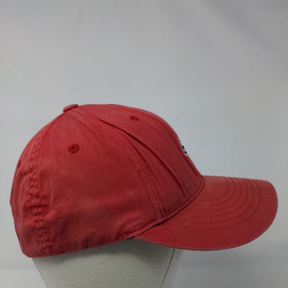 Fox Fitted Hat Red Small/Medium Embroidered Logo Flexfit 6 Panel