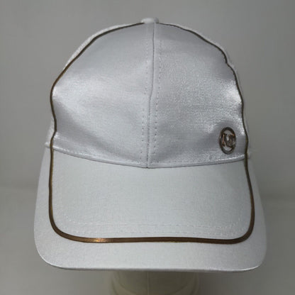 Unbranded Men's Slideback Hat White Adjustable 3D M Logo Blank