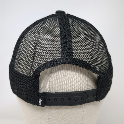 Sitka Gear Trucker Hat Black Gold One Size Bozeman MT Mesh Snapback Mid Profile