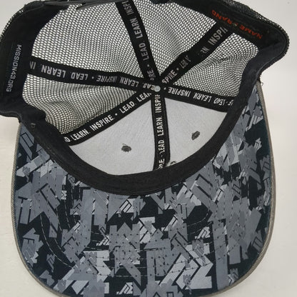 Name Trucker Hat Gray One Size Mission43 Mesh Back Snapback Graphic Brim