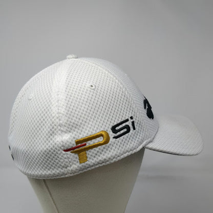 TaylorMade Baseball Cap White XL M1 PSi Golf Performance Mesh Stretch Fit hat