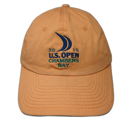 USGA 2015 U.S. Open Chambers Bay Member Orange One Size Baseball Cap Hat Golf