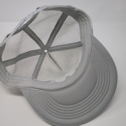 Diet Coke Snapback Mesh Back Trucker Hat Gray One Size Solid Adjustable