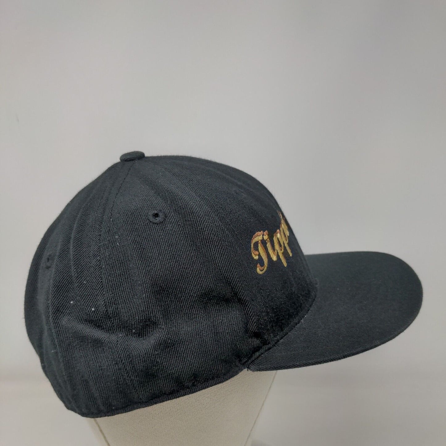 Tippin Down 40 Fitted Hat Black Size 7 3/4 Lightweight Embroidered 6 Panel Lids