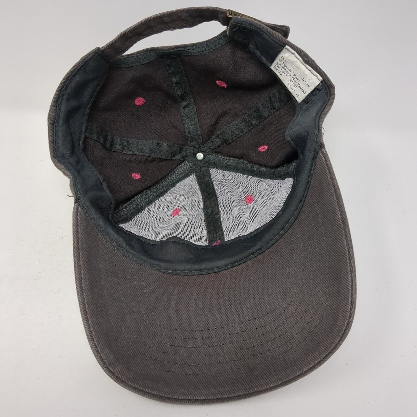 Pure Waitomo New Zealand Slideback Hat Brown One Size Adjustable Embroidered