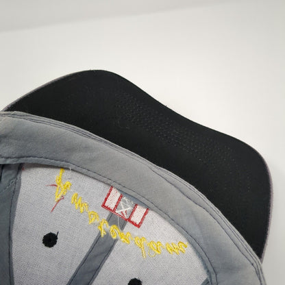 Amsterdam Holland Slideback Hat Gray Size 59cm Adjustable Embroidered Cotton
