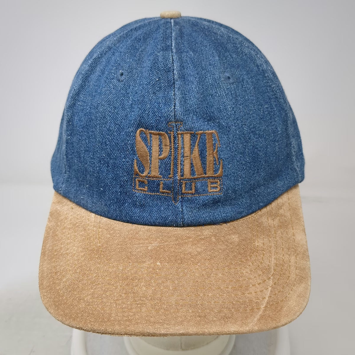 Toppiers Spike Club Baseball Cap Blue One Size Denim Slideback Adjustable Hat